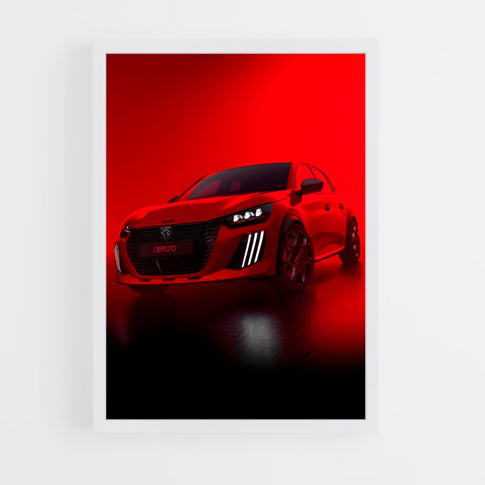 Poster 208 GTI Éclatant – affiche Peugeot (vue 3)